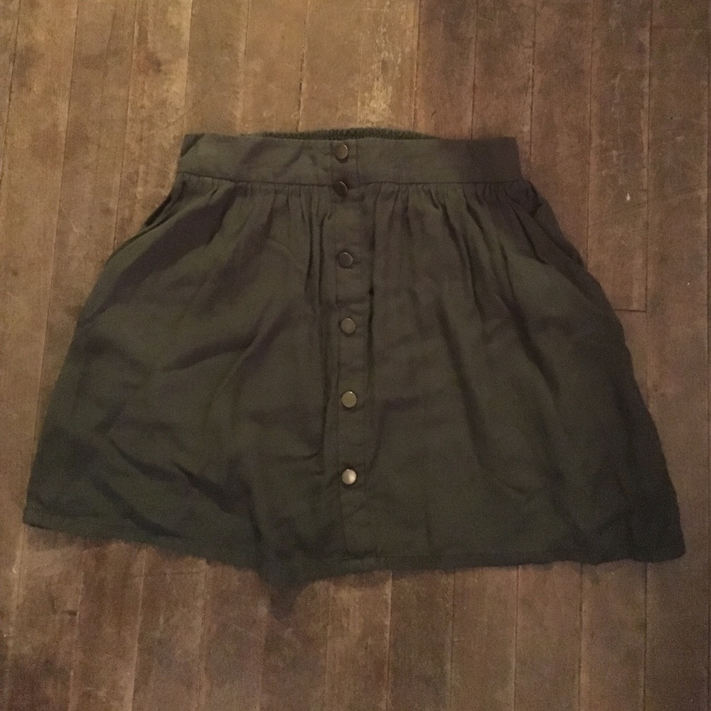 Green skirt