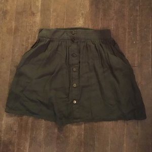 Green skirt
