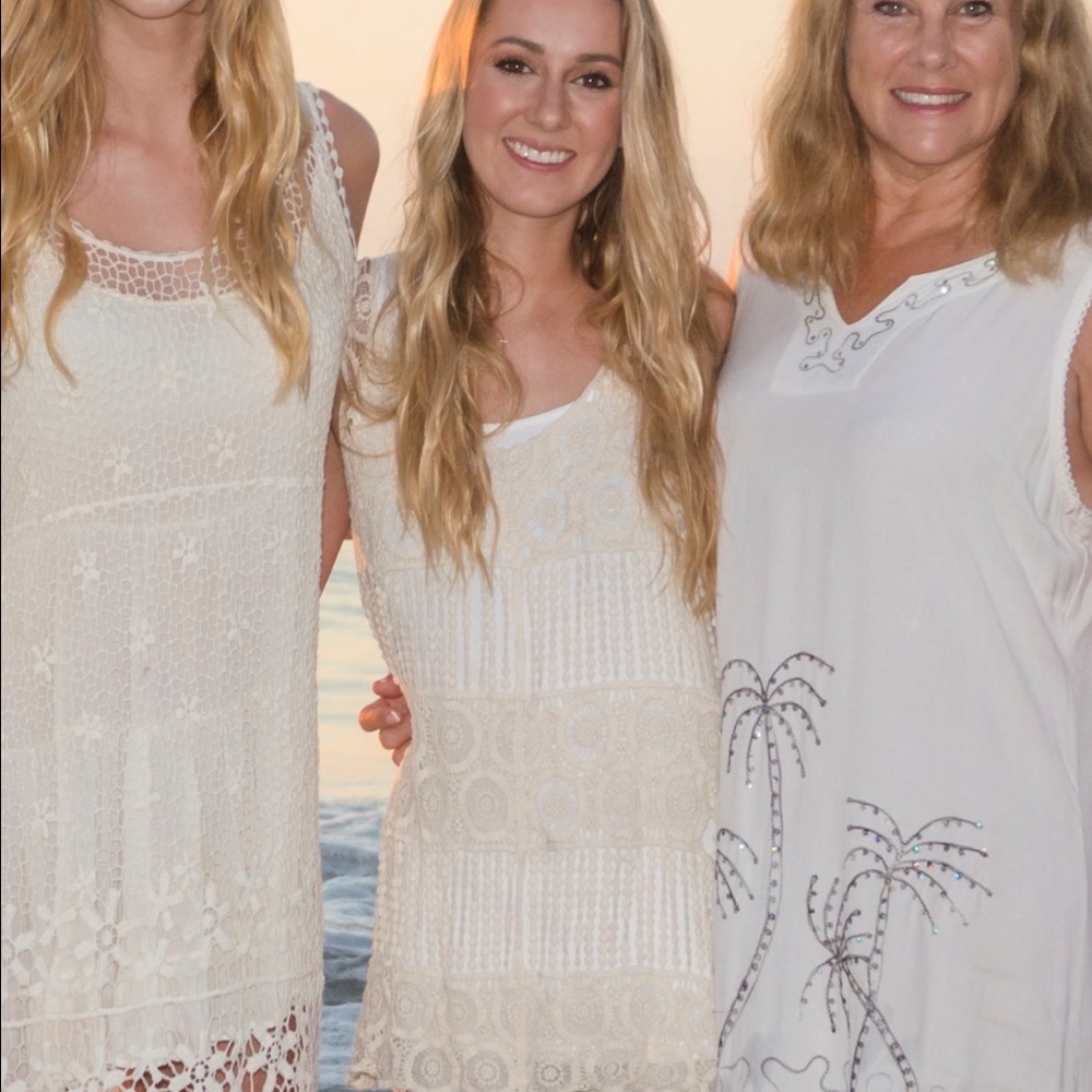Cream Boho shirt and cover up