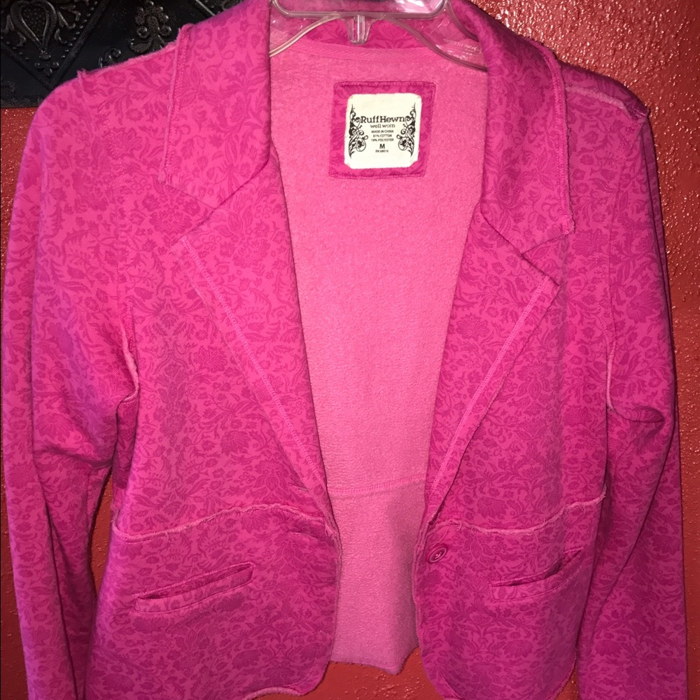 Pink blazer size M. Comfy cotton material