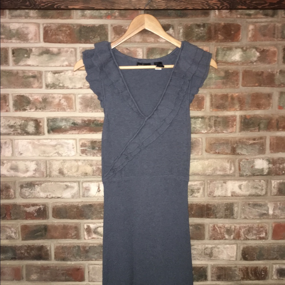 Ruffles Sleeveless Sweater Dress