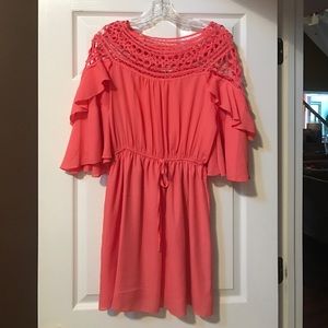 Coral boutique dress
