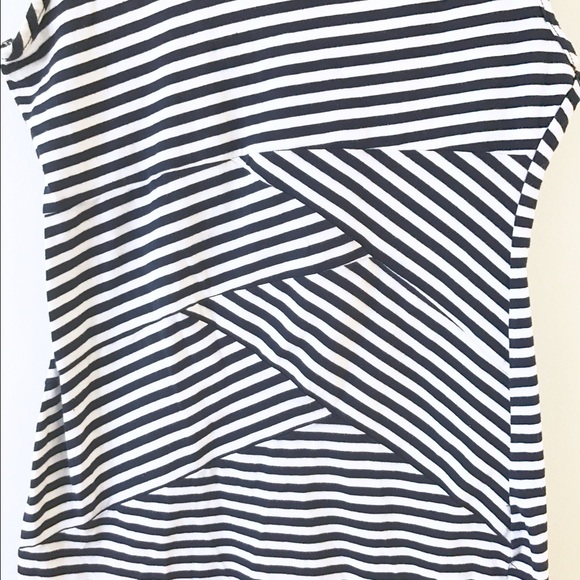Flattering Sailor Stripe Crossover Mini Dress - Picture 2 of 7