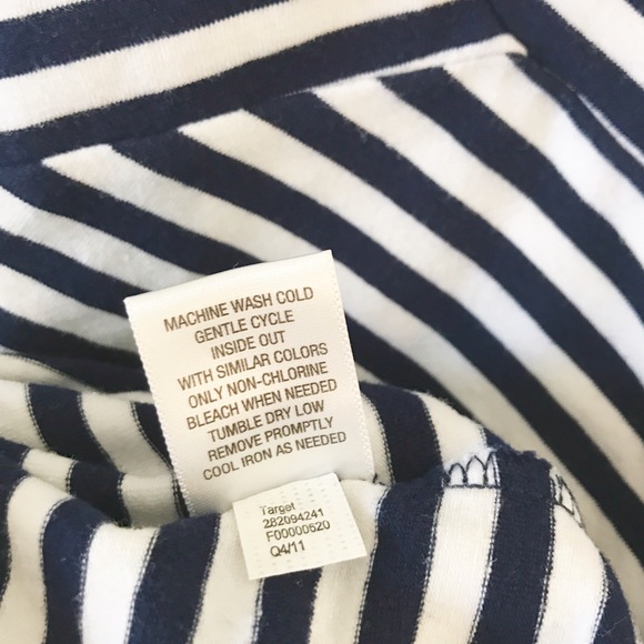 Flattering Sailor Stripe Crossover Mini Dress - Picture 4 of 7