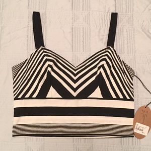 Stripe bra top NWT