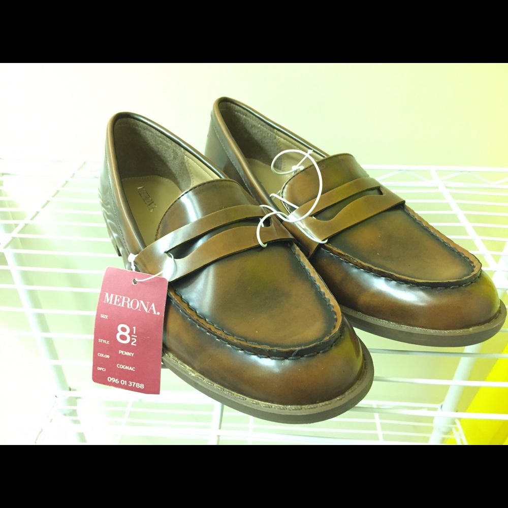 NWT Merona Cognac Women's Penny Loafer