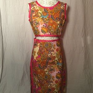 Two piece skirt and crop top combo