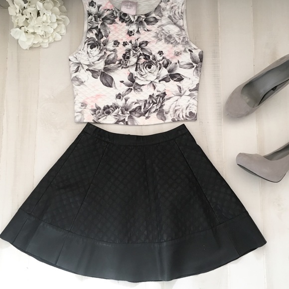 ASOS Dresses & Skirts - Asos faux leather quilted skirt