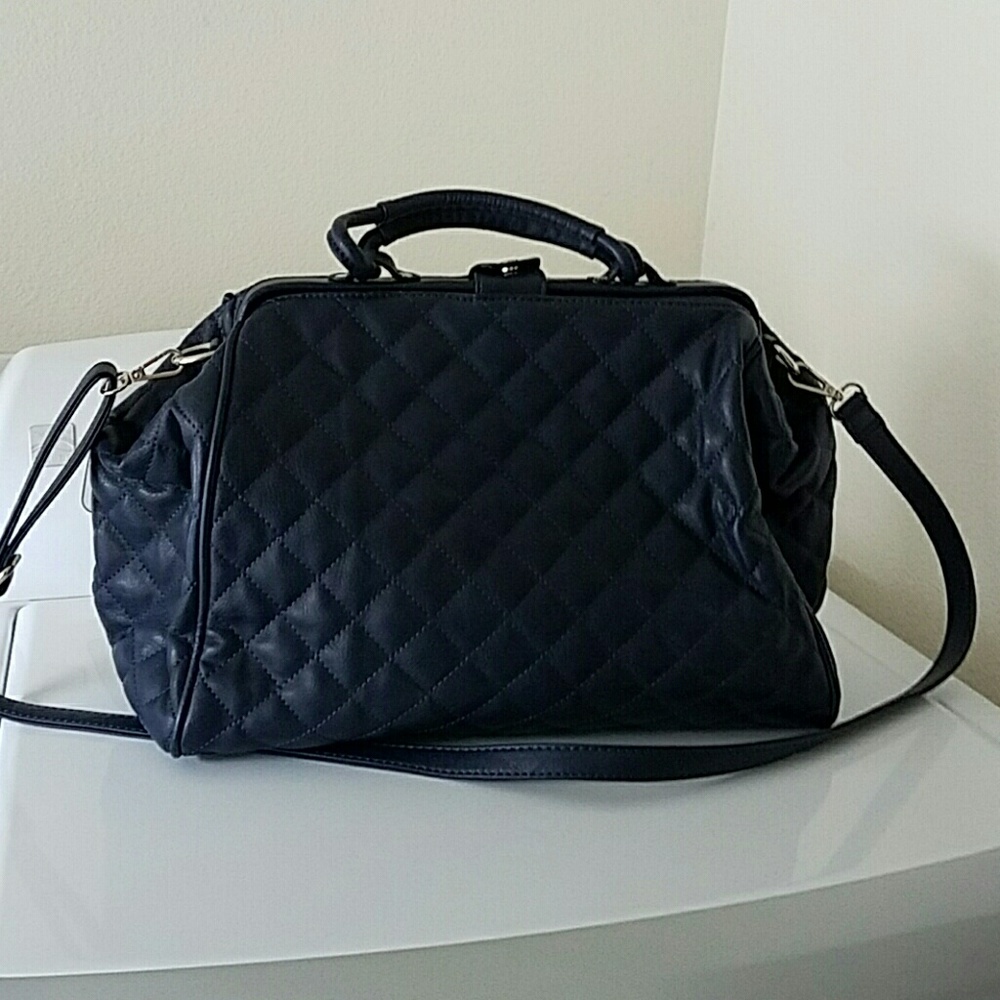 Dark Blue Quilting purse