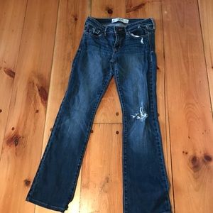abercrombie and fitch boot cut jeans// size 0