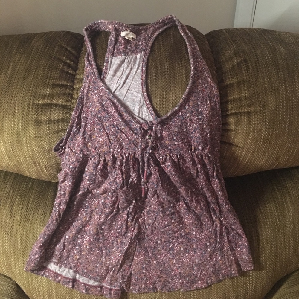 Floral Purple Tank Top