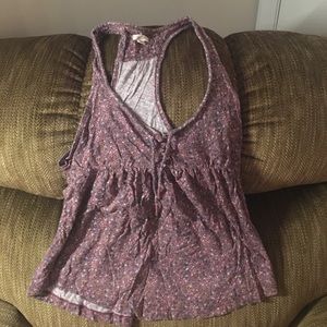 Floral Purple Tank Top