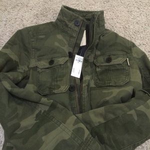 Winter military-style warm jacket