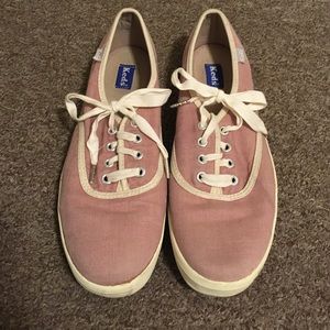 Mauve/dusty rose colored Keds sneakers