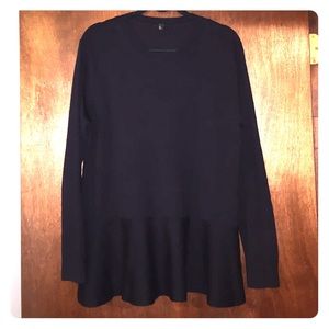 COS black peplum sweater