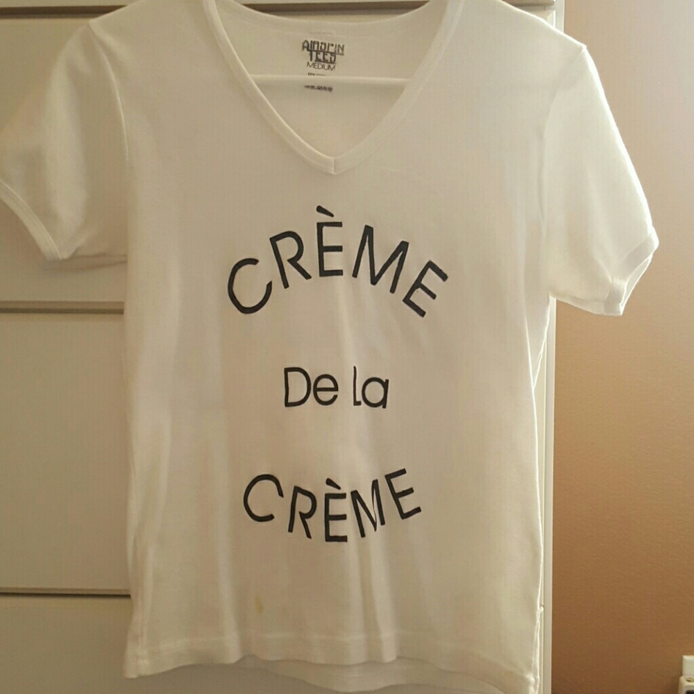 White Cr?me De La cr?me shirt