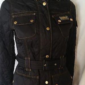 Women's Barbour Intl Black Quilted Jacket