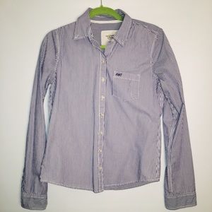 Abercrombie and Fitch Pinstripe Oxford Shirt