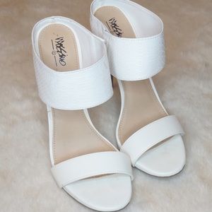 White Heeled Sandals