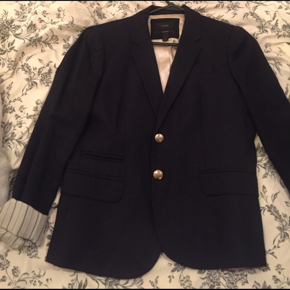 J Crew schoolboy blazer, navy, size 8