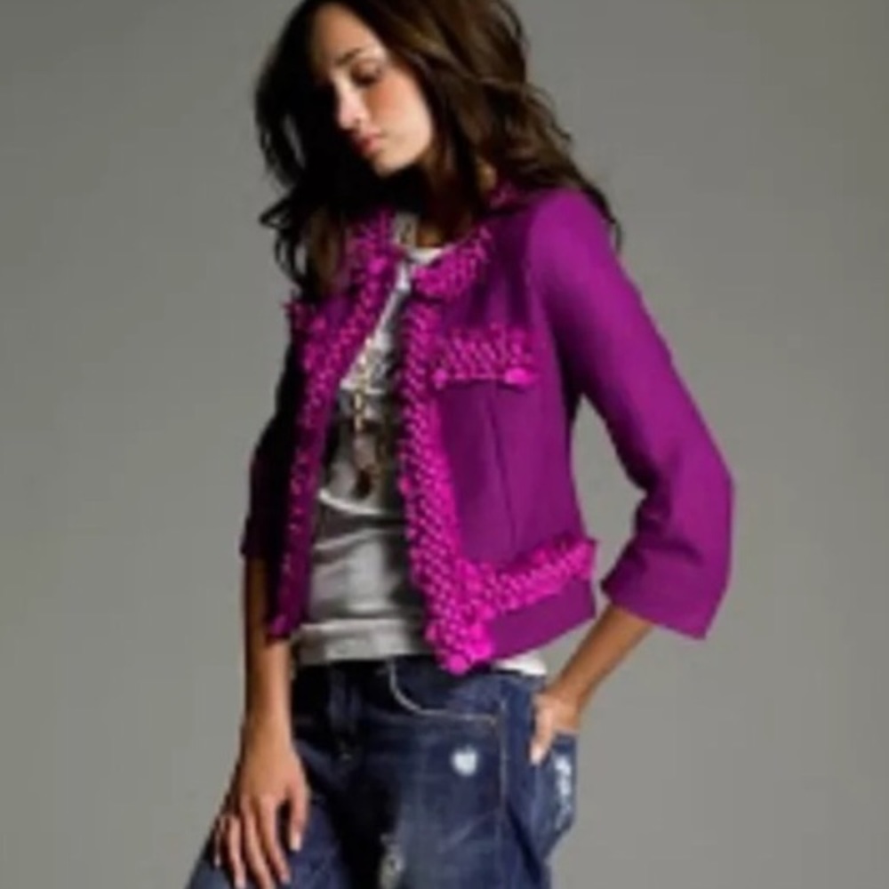 J Crew magenta berry blazer, sz. 4