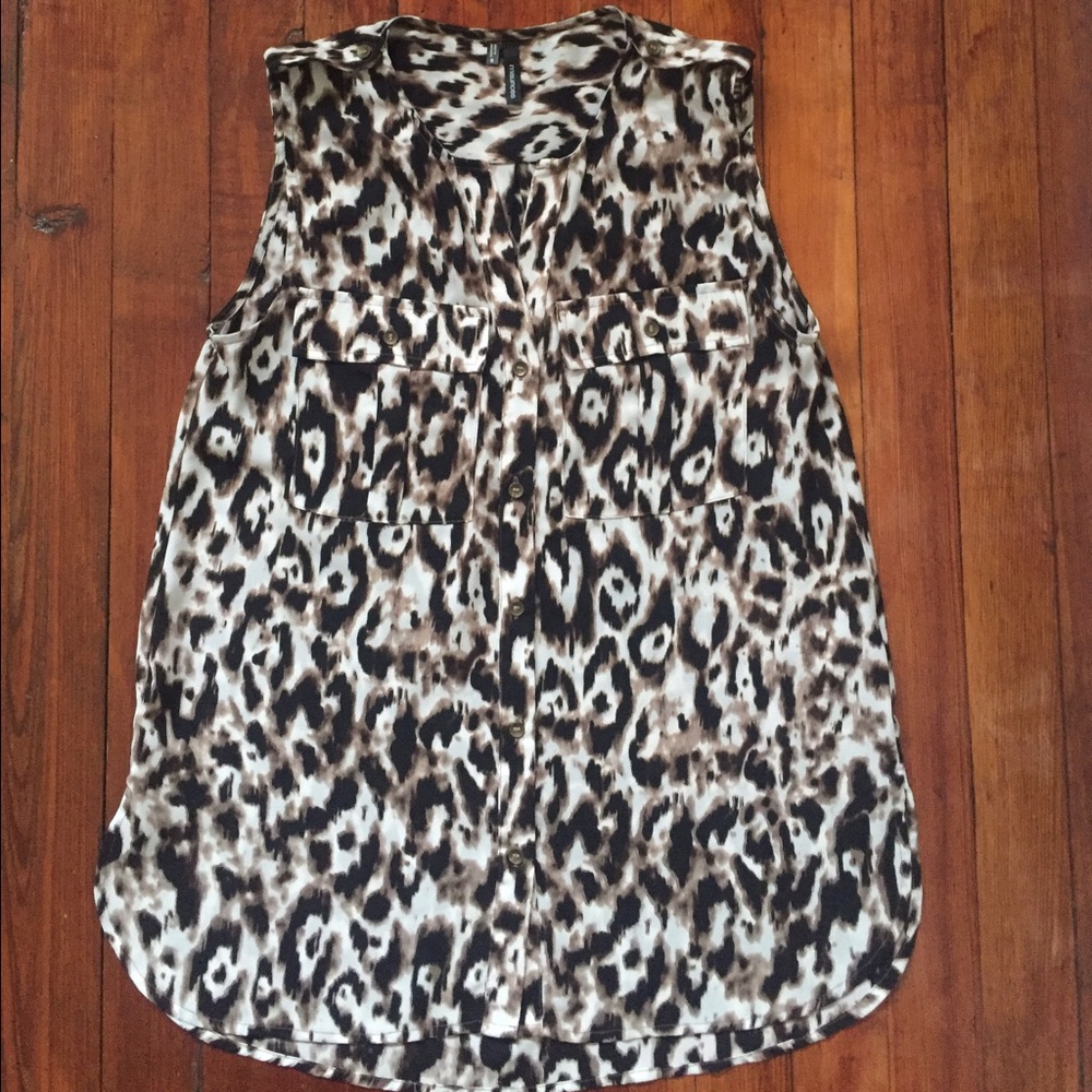 Maurices Leopard Print Sleeveless Top