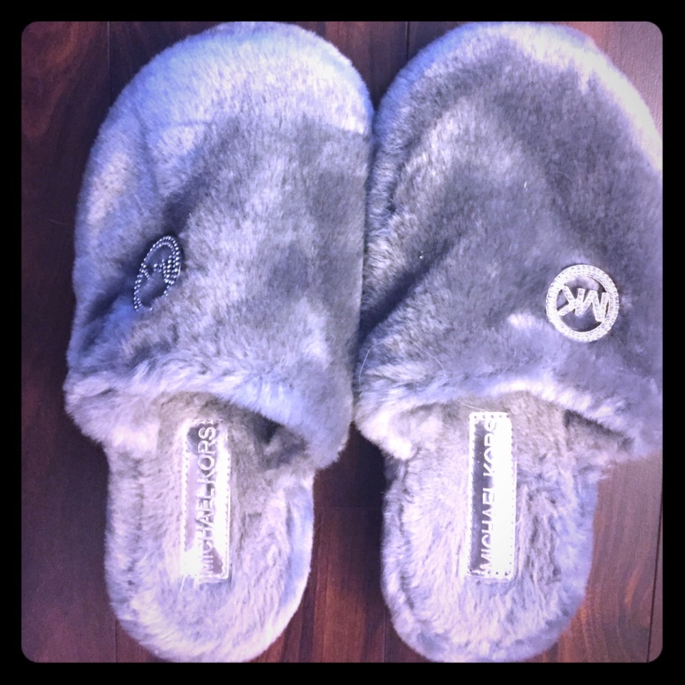 Grey Michael Kors Slippers