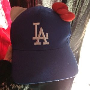 hello kitty dodgers baseball hat