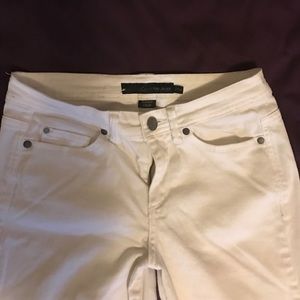 Calvin Klein skinny crop white jeans