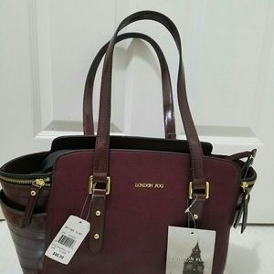 Red burgundy London Fog purse