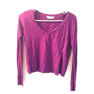 Long sleeve crop top