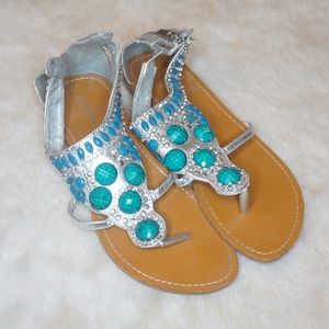Jeweled Sandals