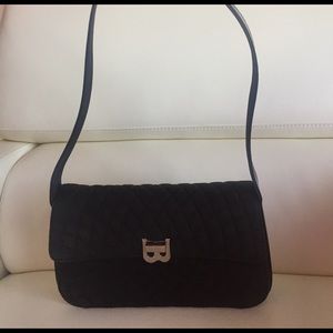 Black Bally quilted purse