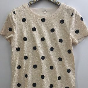 J. CREW Sequin Shirt