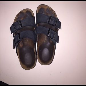 dark navy birkenstocks