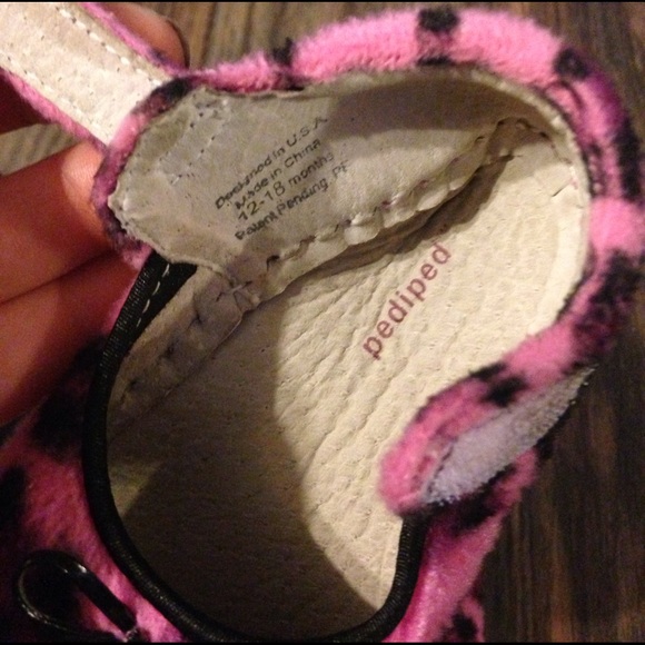 Pediped pink cheetah Mary Janes - Picture 4 of 4