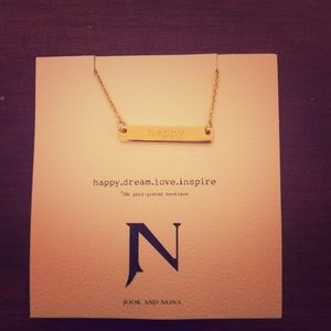 jook and Nona 18k gold plated necklace