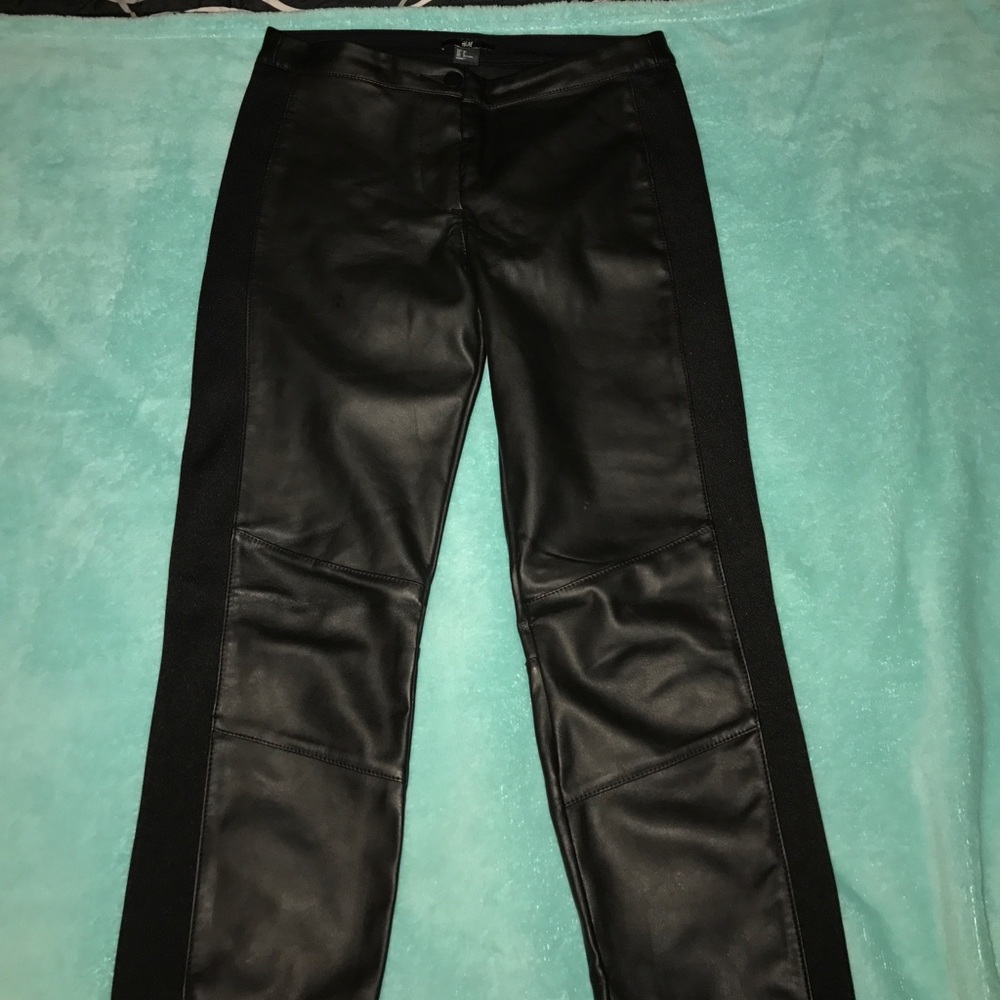 Faux Leather Jeans