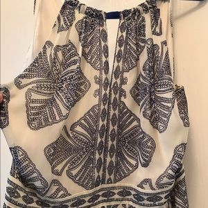 Cream & Blue Vince Camuto Dress