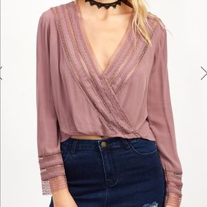 NWOT blush blouse