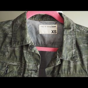 Rag & Bone Camo Leather Jacket