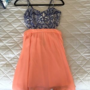 Fun summer dress with cutouts