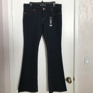 Express blue jean, slim flare