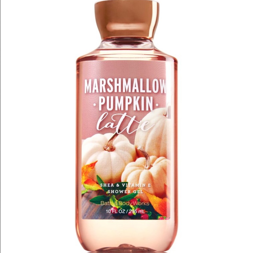 marshmallows pumpkin latte shower gel!