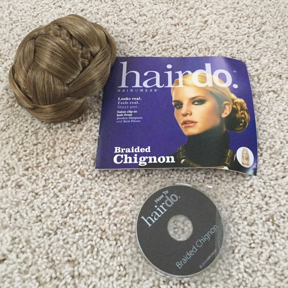 Jessica Simpson Braided Chignon in Buttered Toast
