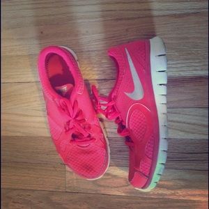 Red Nike shoes