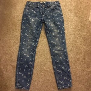 Free People Floral Jeans