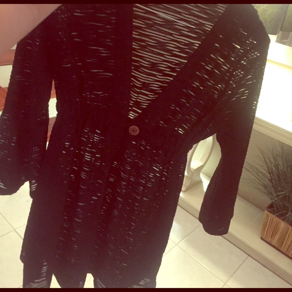 Black Sheer Coverup