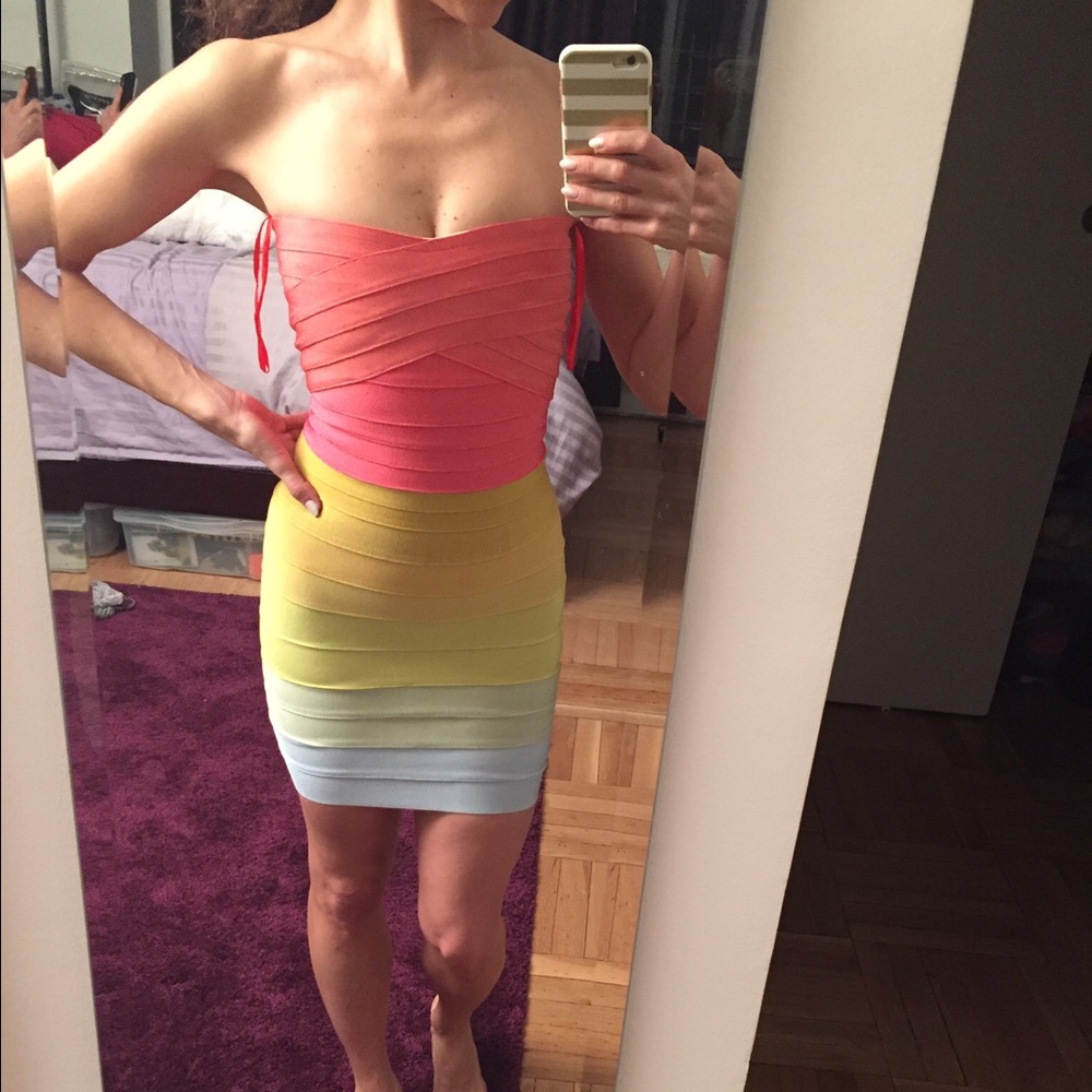 Ombré bandage dress 🌈