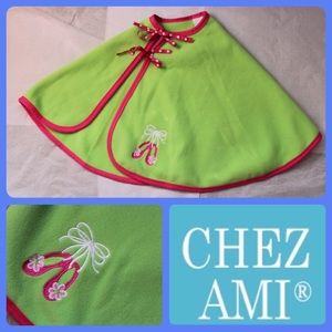 Adorable Girls Fleece Cape by Chez Ami